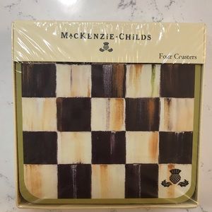Mackenzie-childs 4 pack coasters